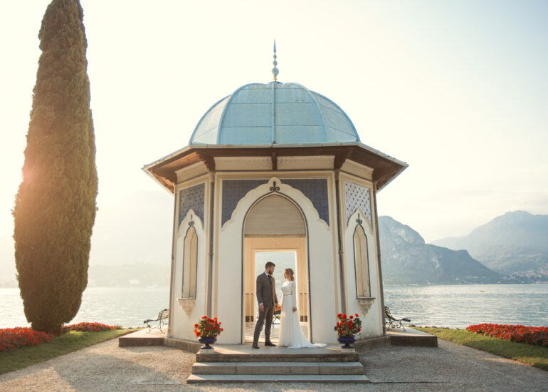 Lake Como elopement photographer Bellagio Villa Melzi
