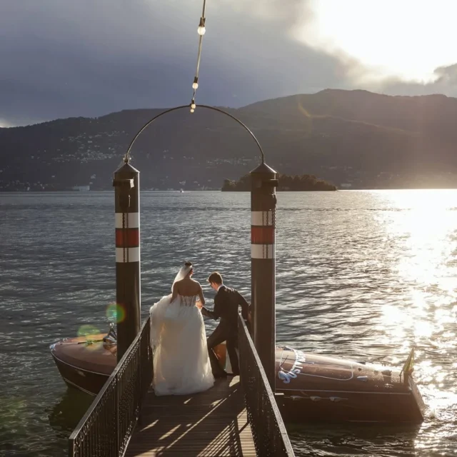 Sunset boat ride on lake Maggiore. A perfect way to start your dream wedding day
.
@farida_safarova
@lord.fred
@villarusconiclerici
@italianweddingcompany
@valentina.e.lombardi
@ernesto.troncarelli 
@theflowerslab_
@media.dressing
@media.dressing.wedding
@independent_pictures
@meetingbanqueting
@lelemauro
@jazz_music_ariel_jazz
@jimmychoo
@maggiore_charter
.
.
.
#voguewedding #luxurywedding #weddinginitaly #exclusivewedding #destinationweddinginitaly #vogueitalia #dolcevitawedding #luxurywedding #bridedetobe2025 #chicwedding #piemontwtawedding #lakemaggiorewedding #distrettodeilaghi #piemontewedding
